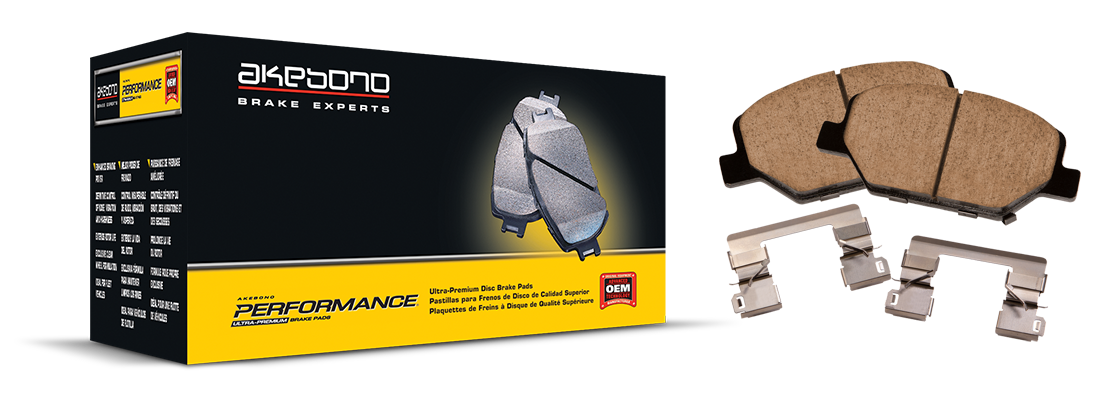 Akebono Performance® Ultra-Premium Brake Pads for Street Vehicles